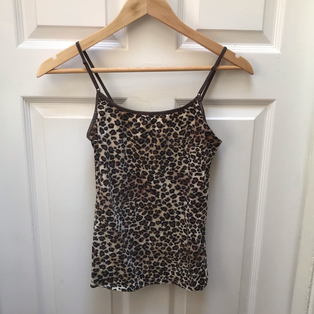 Leopard Print Cami Size Large Ambience Apparel